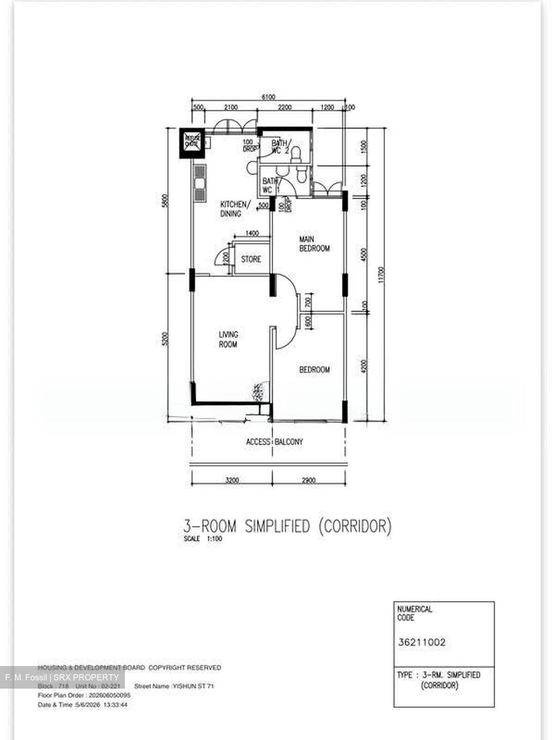 Blk 718 Khatib Spring (Yishun), HDB 3 Rooms #570563211
